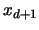 $x_{d+1}$
