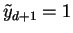 $ \tilde{y}_{d+1} = 1$