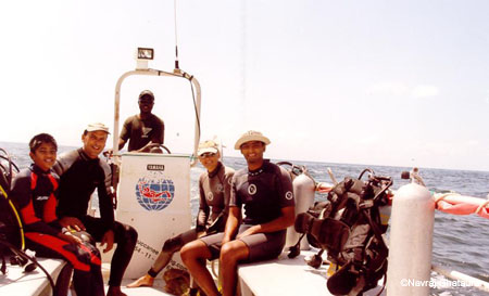 diving