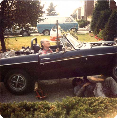 filing transmisison with oil, summer 1979