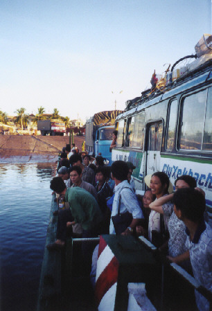 Taking the ferry with the bus!