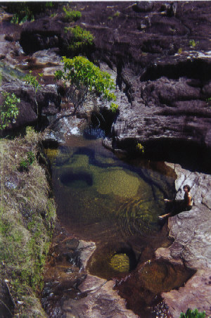 'Goddess pond' where we swam for hours!