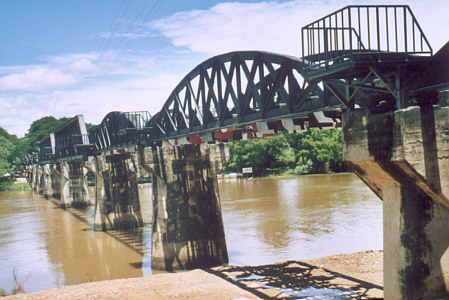 The famous bridge over the river Kwai