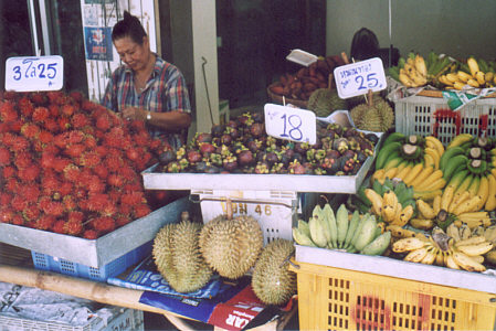 Fruit vendor in market