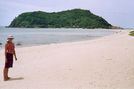 White sand beaches