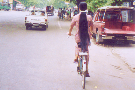 Cycling the streets of Mandalay