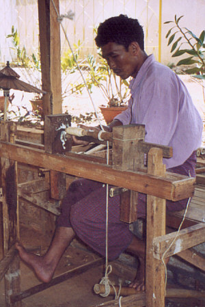 Umbrella making Burmese style