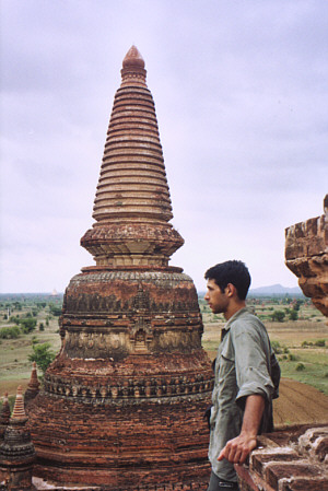 Climbing a temple